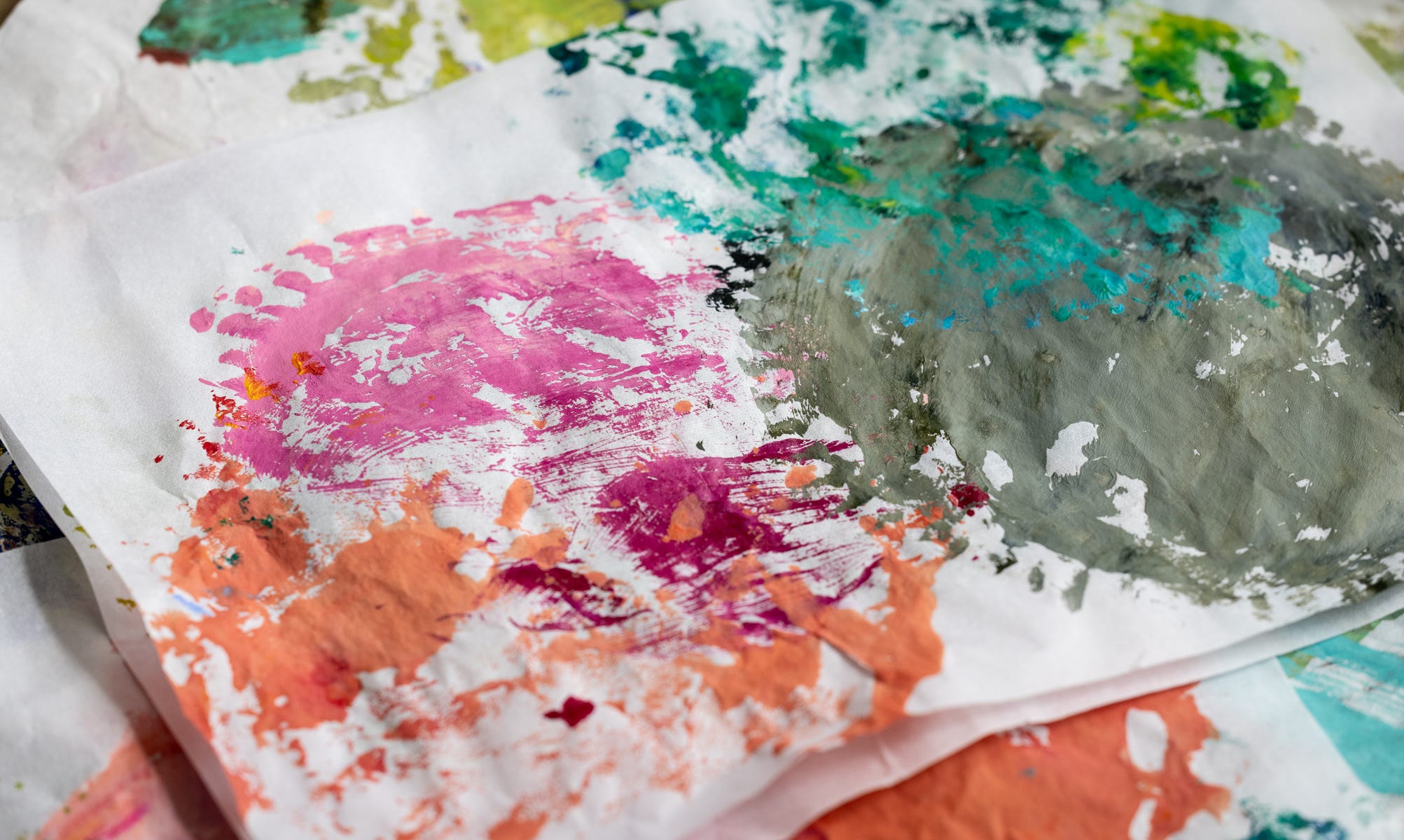 My Favorite Way to Make Collage Paper - by Michael Wurm Jr