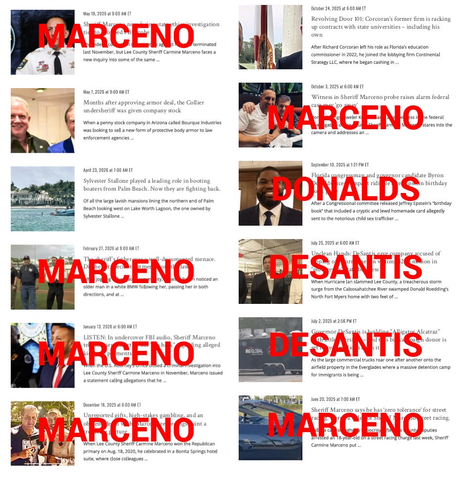 The Marceno Smear: DOJ closed the Marceno case. Now critics recycle gossip, grudges, and innuendo as scandal. The smear was always the story. The Marceno Smear: DOJ closed the Marceno case. Now critics recycle gossip, grudges, and innuendo as scandal. The smear was always the story.