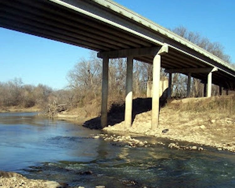 Under the Dowdy Ferry Bridge