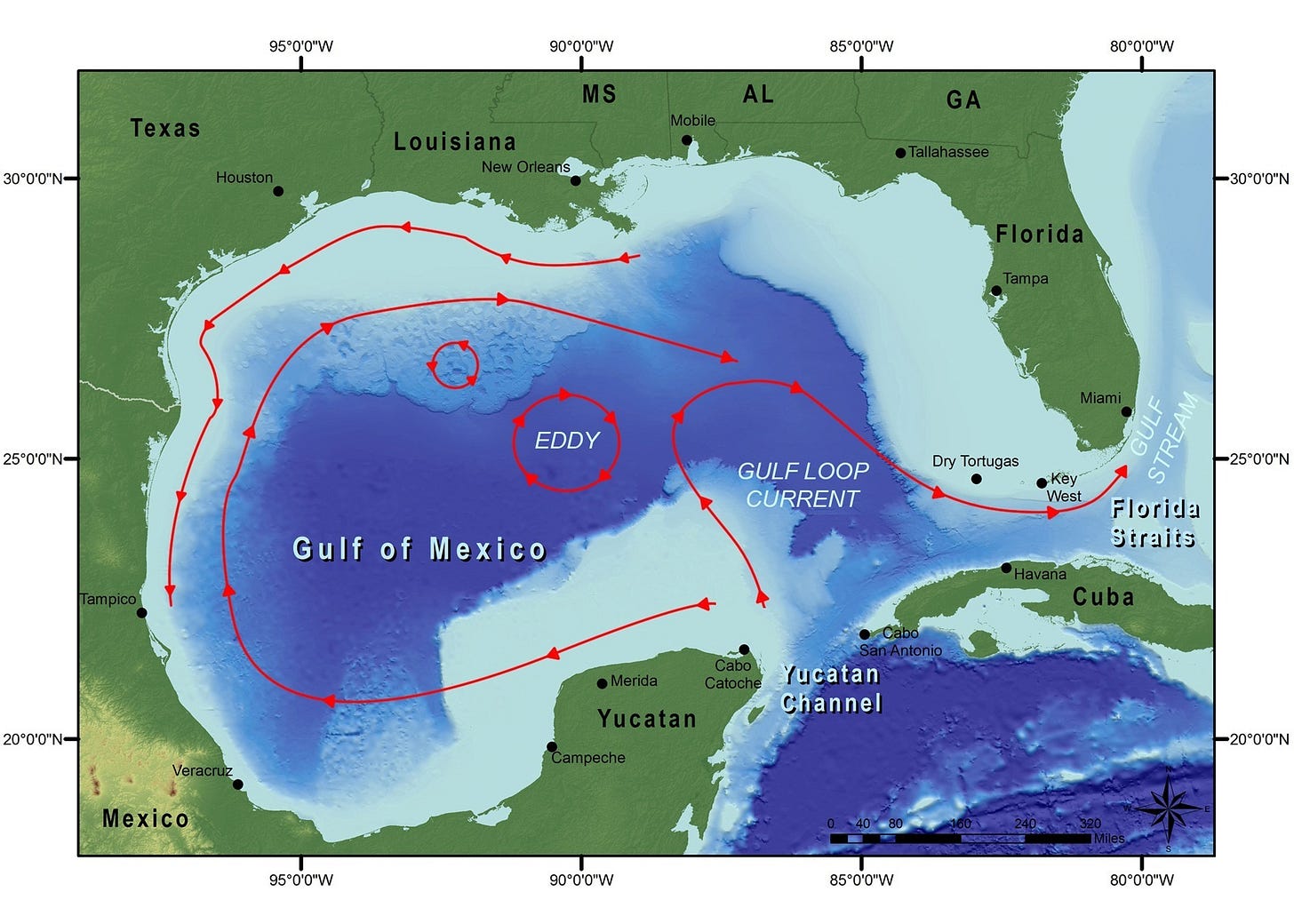 Prevailing currents - like these mapped by US scientists - bring more trash ashore in Texas than anywhere else in the Gulf. Prevailing currents - like these mapped by US scientists - bring more trash ashore in Texas than anywhere else in the Gulf.