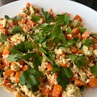 Creamy Scrambled Eggs with Carrots & Fresh Herbs