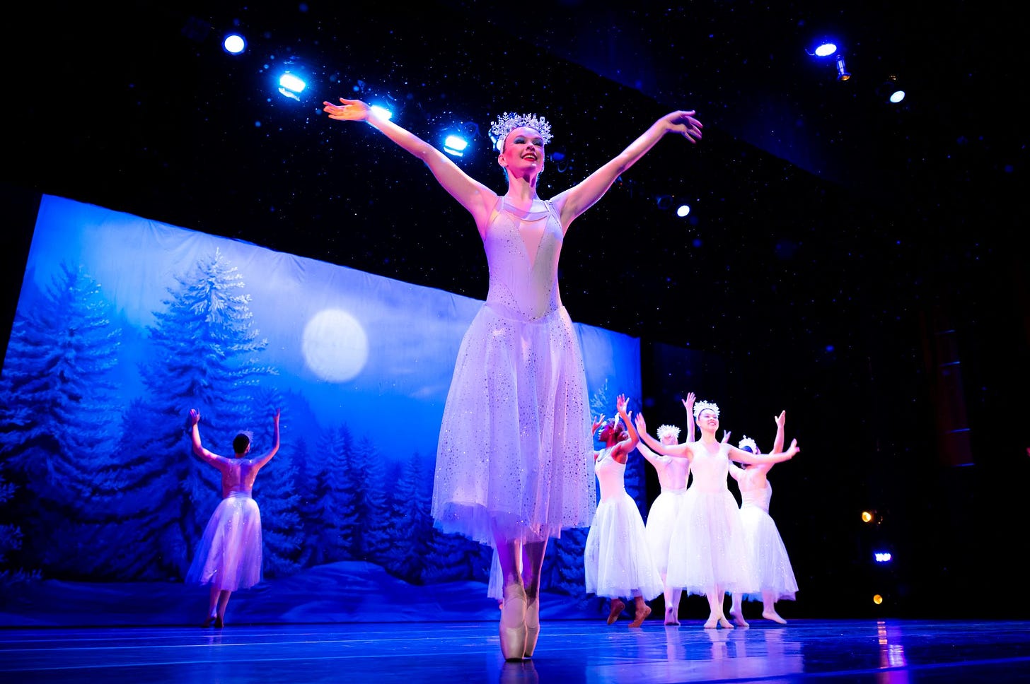 Dancers performing on stage