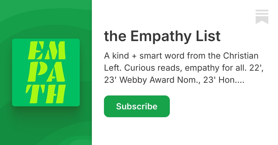 the Empathy List | Liz Charlotte Grant | Substack