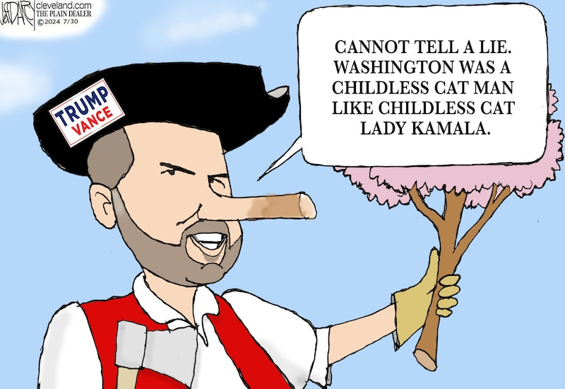 Sen. J.D. Vance Cat Ladies: Darcy cartoon - cleveland.com