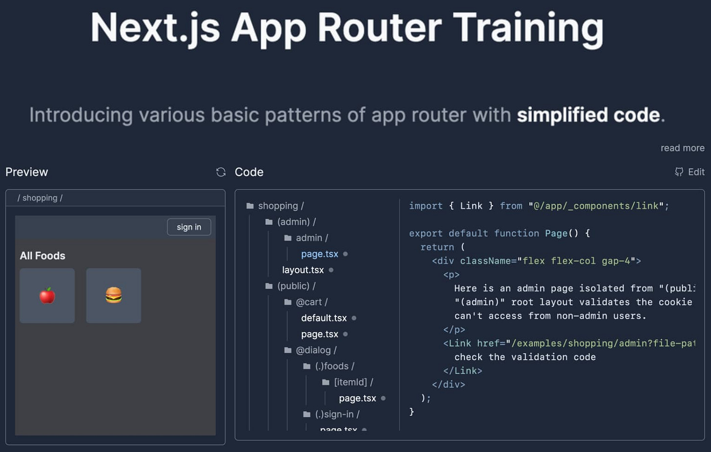 Next.js App Router Training Next.js App Router Training