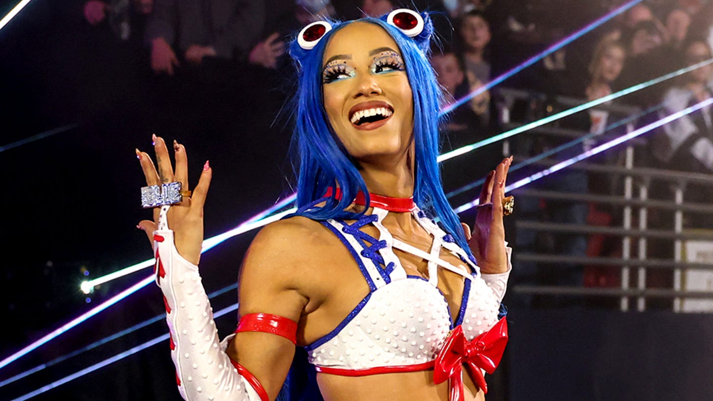 Sasha Banks in Sailor Moon costume