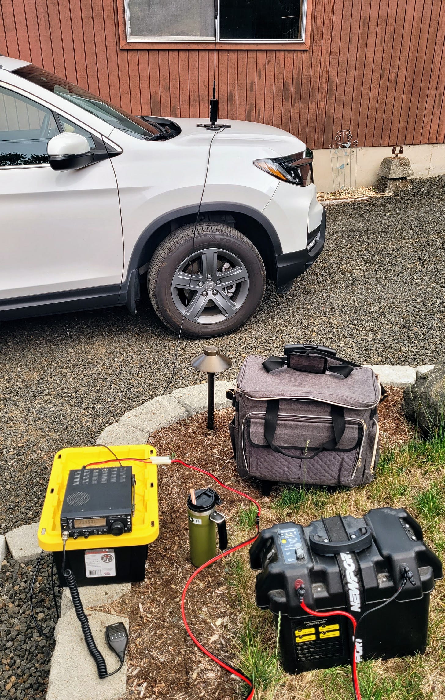 Temporary radio setup for testing purposes