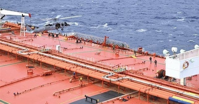 US Boards Sanctioned Tanker in the Indian Ocean Linked to Iran