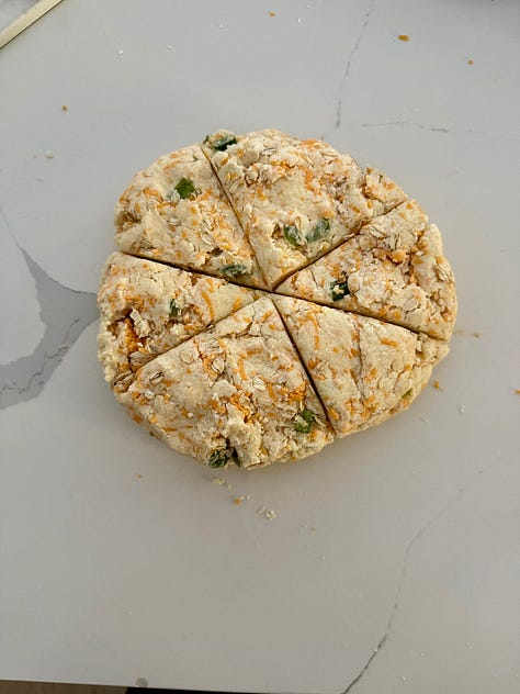 sourdough scones process