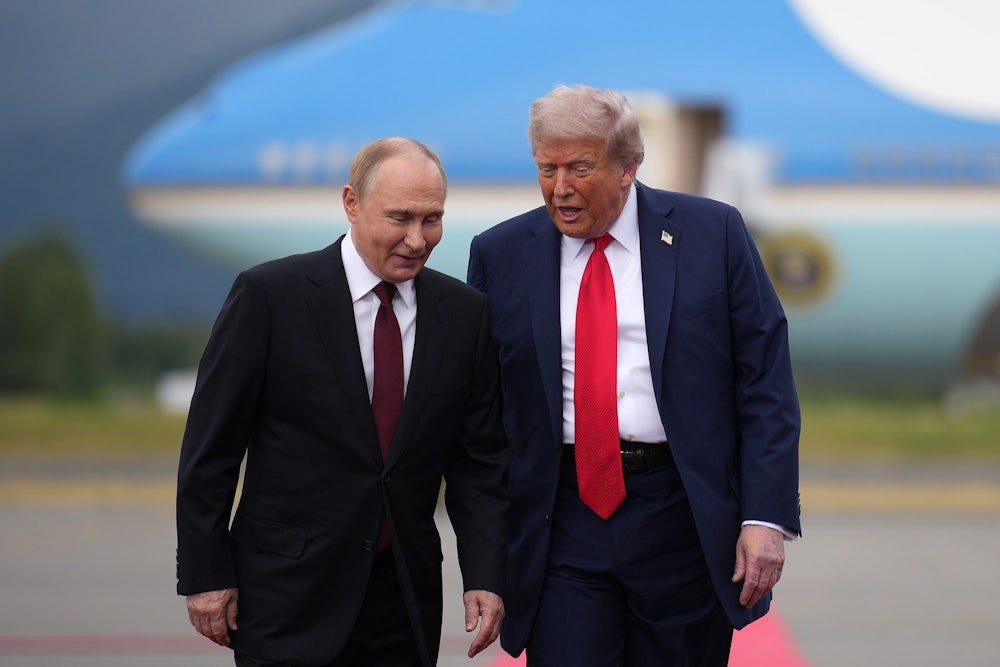 Presidents Donald Trump and Vladimir Putin 