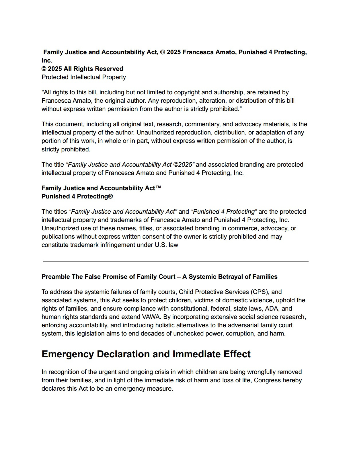 FJAA Legal Lunacy: The FJAA is a constitutional catastrophe authored by a fraud. No sponsors, no hearing, and no viability — just deception.