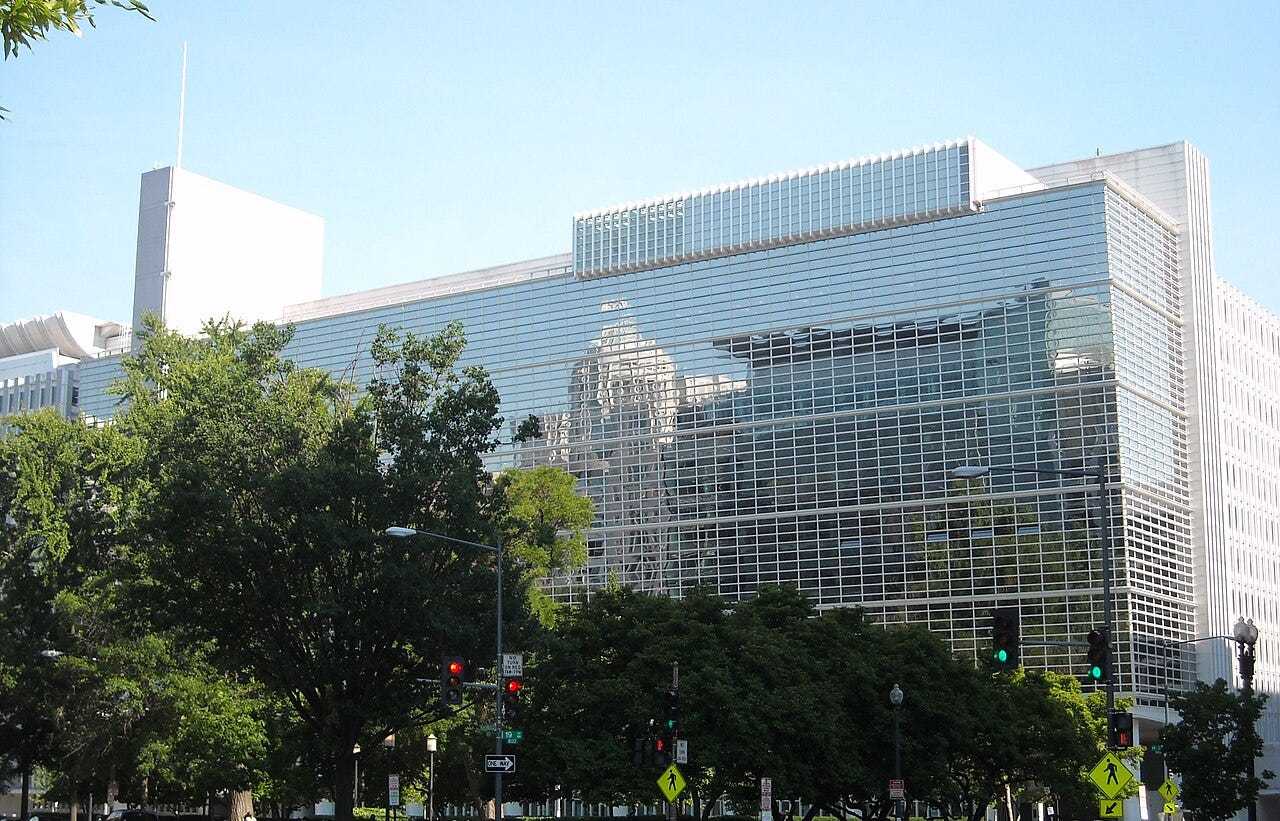 The World Bank Group main building in Washington, DC The World Bank Group main building in Washington, DC