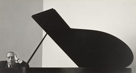Three portraits of Stravinsky.