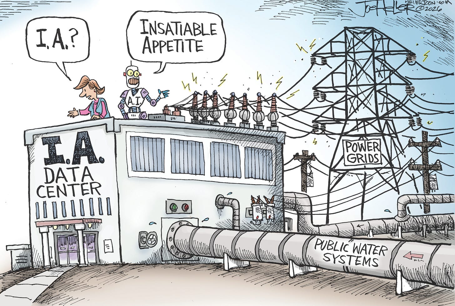 Editorial cartoon: Data Center Appetite | East Oregonian Editorial cartoon: Data Center Appetite | East Oregonian