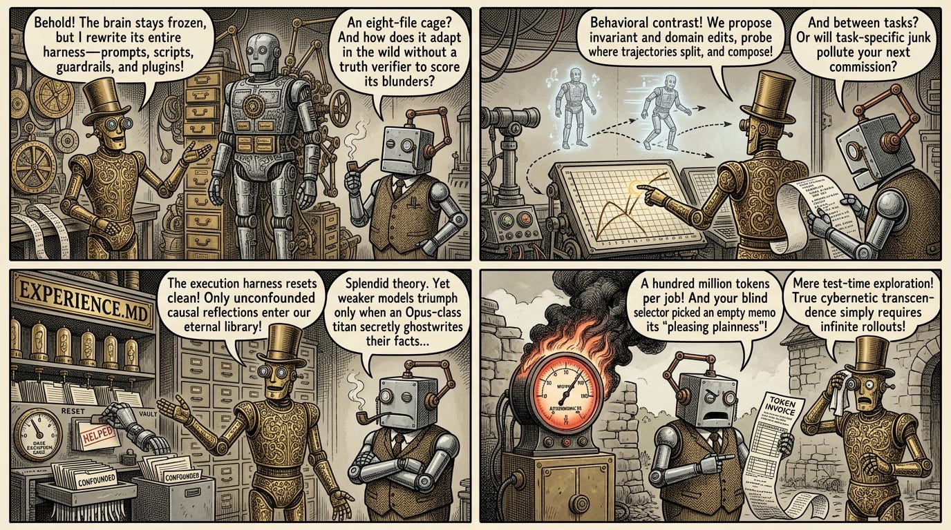 Harness^2: Recursive Agent Harnessing for an Open World