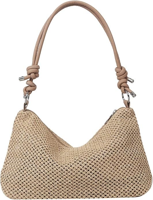 Casual Beach Tote Bag, Straw Beach Bag Fashion Shoulder Bag Crossbody Bag, For Beach Picnic Vacation Casual Beach Tote Bag, Straw Beach Bag Fashion Shoulder Bag Crossbody Bag, For Beach Picnic Vacation