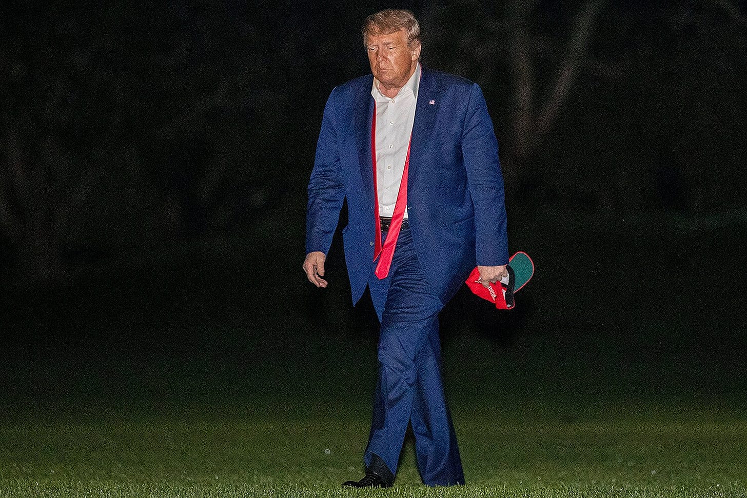 Donald Trump's Helicopter Walk After Rally Becomes Meme | PEOPLE.com Donald Trump's Helicopter Walk After Rally Becomes Meme | PEOPLE.com