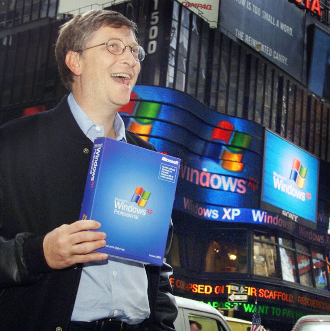 Clearly the only thing Microsoft had a monopoly on was Times Square!