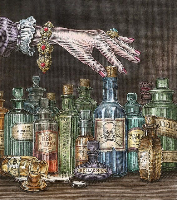 Dave Hopkins Illustrates The Royal Art of Poison Cover (illustrator, Phosphor Art, Publishing Jobs)