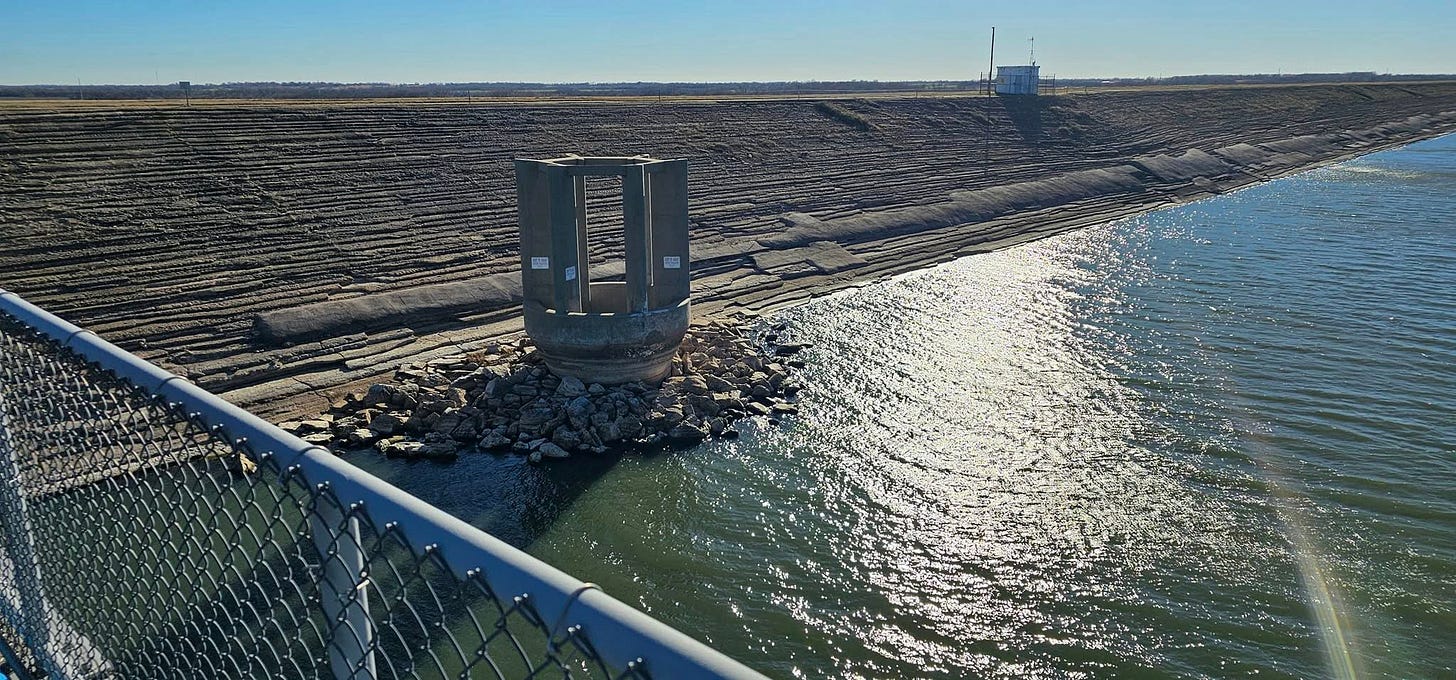 Cheney Dam River Outlet sits idle Cheney Dam River Outlet sits idle