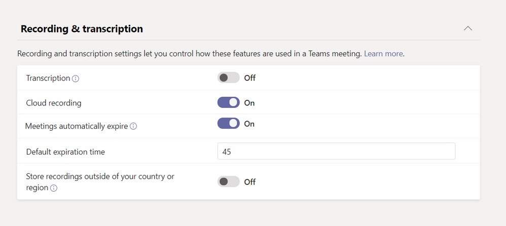 Scadenza automatica registrazioni dei meeting di Microsoft Teams Scadenza automatica registrazioni dei meeting di Microsoft Teams