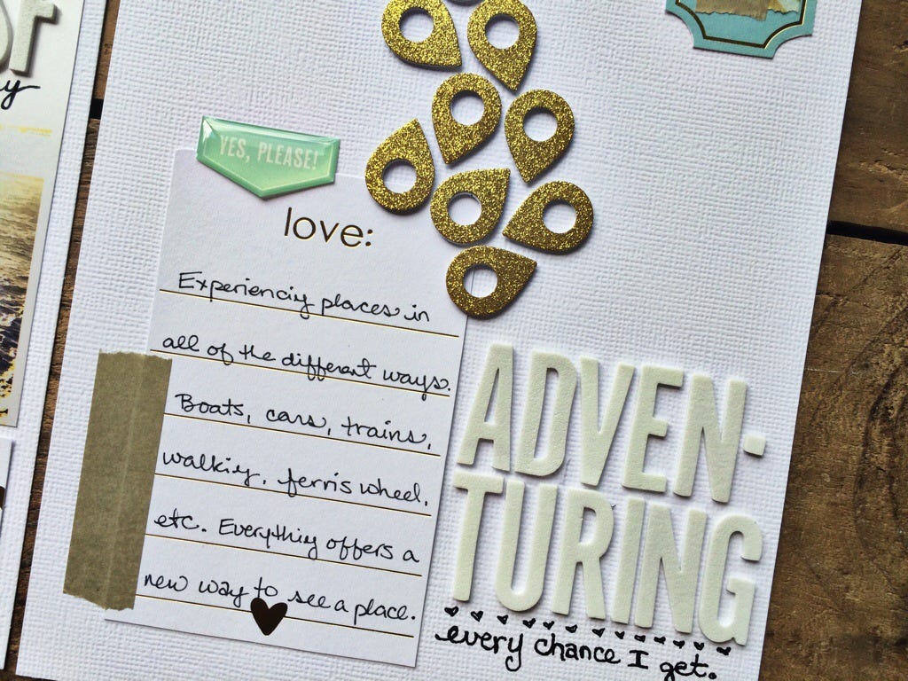 rukristin: feminist scrapbooker crafting with a kit