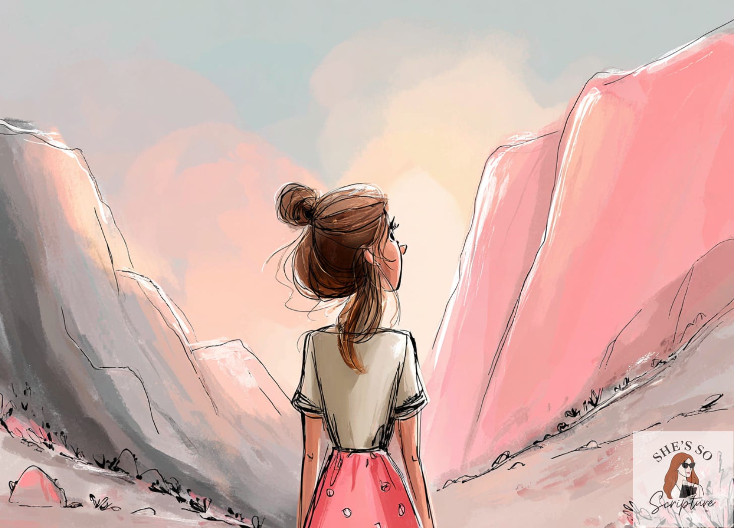 Watercolor illustration symbolizing God’s covenant before the Ten Commandments, inspired by Exodus 20 and Mount Sinai.