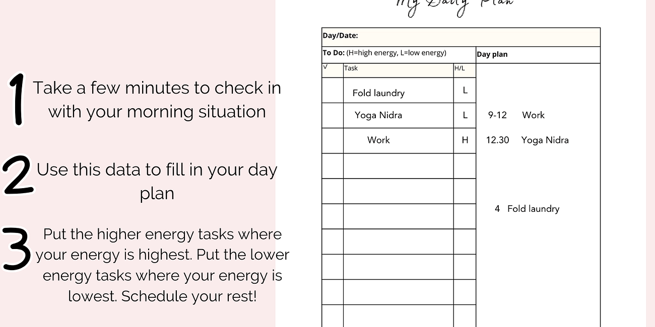 Paced Day Planner