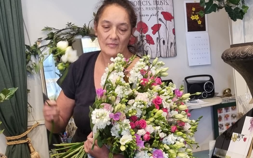 Florist Laura Newcombe who is in a spat with Julie Anne Genter Florist Laura Newcombe who is in a spat with Julie Anne Genter