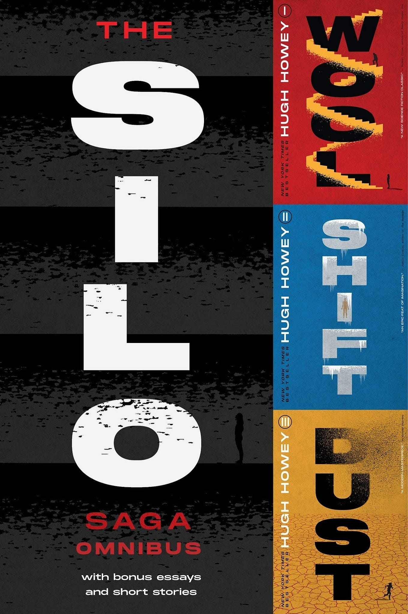 Book Cover "Silo" by Hugh Howey plus sequels in series