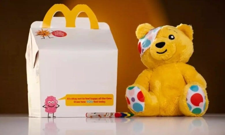 children in need happy meal