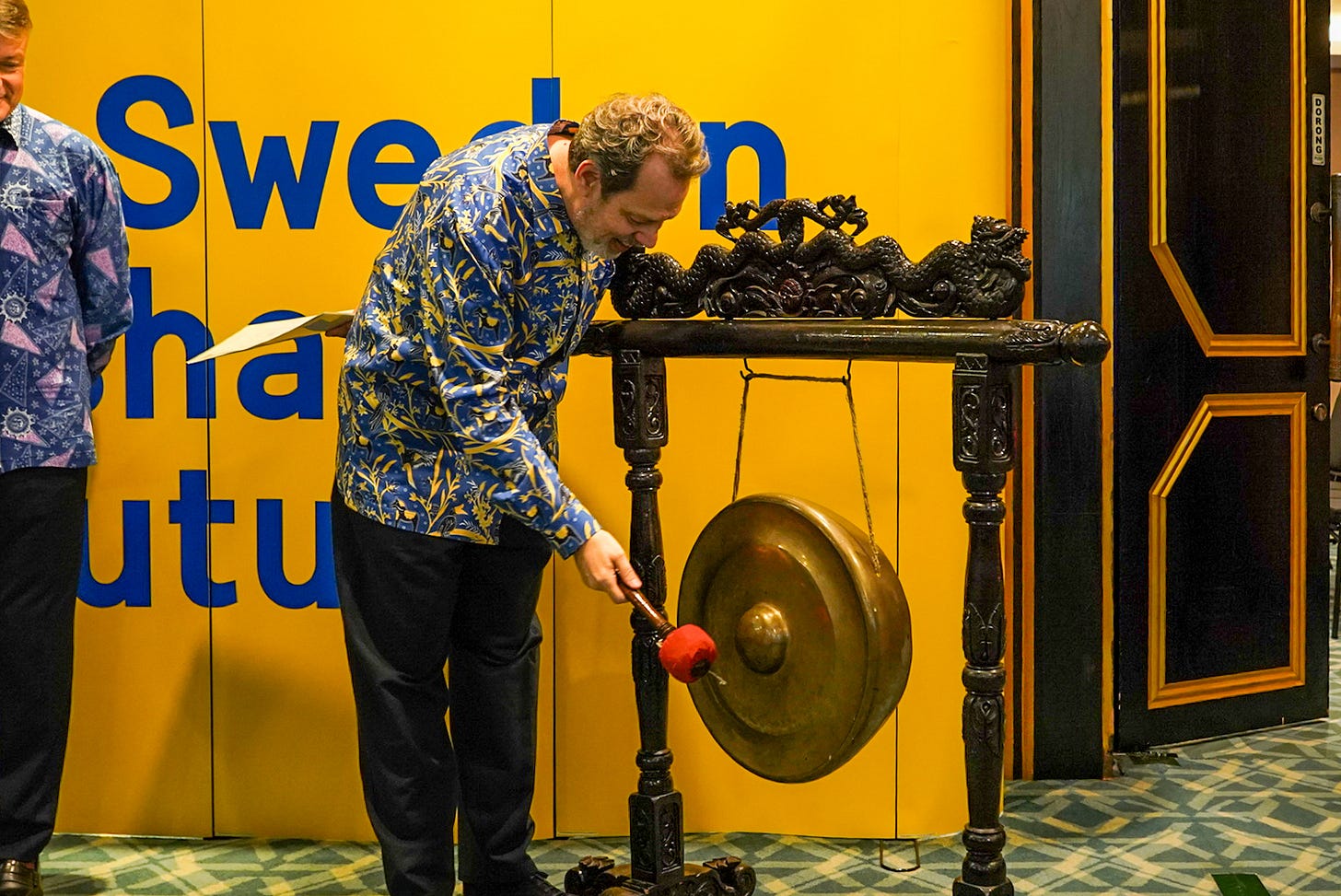 Swedish Ambassador Daniel Blockert opens JOIN SWEDEN Study & Career Day 2026 in Jakarta, connecting Indonesian students with global opportunities.