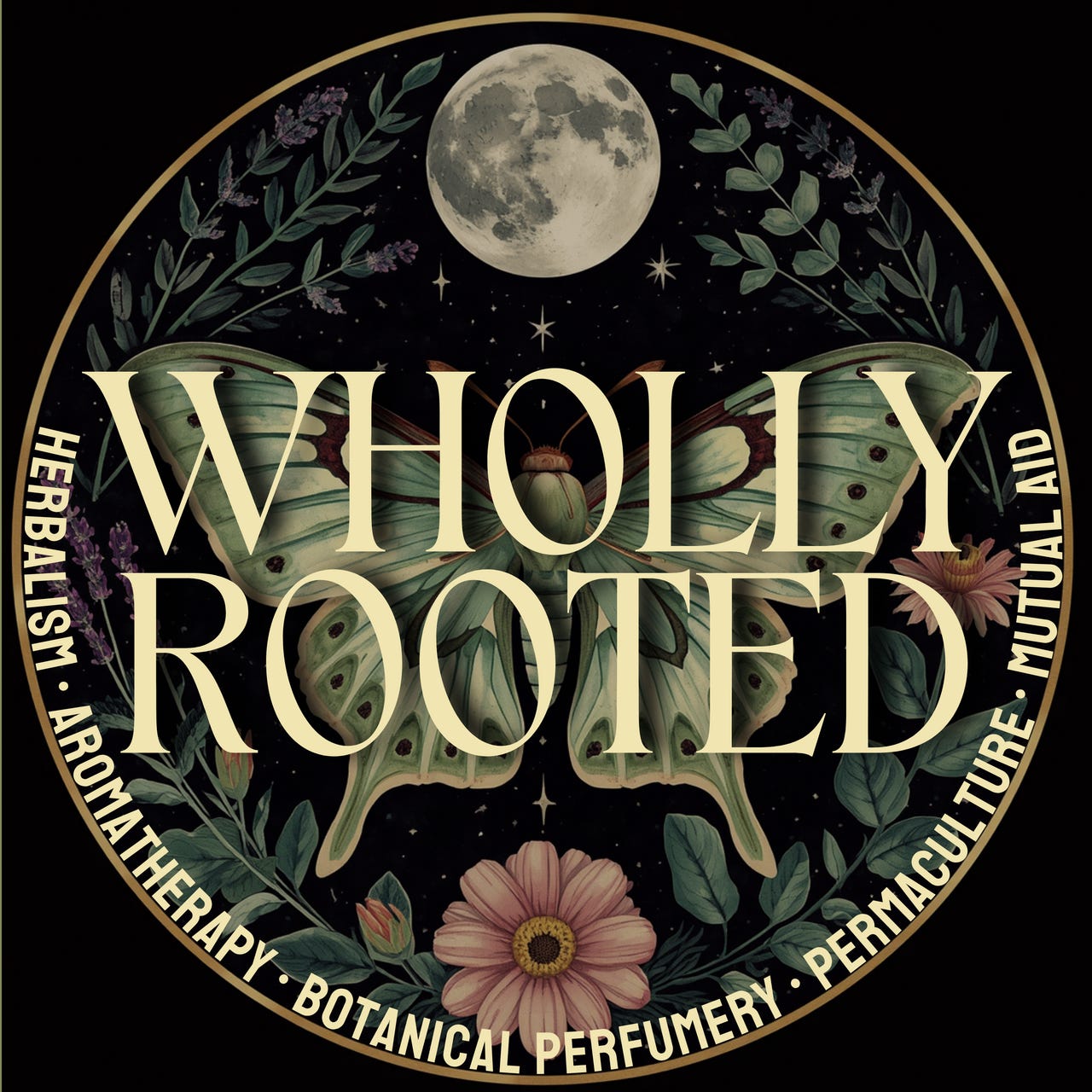 Wholly Rooted logo