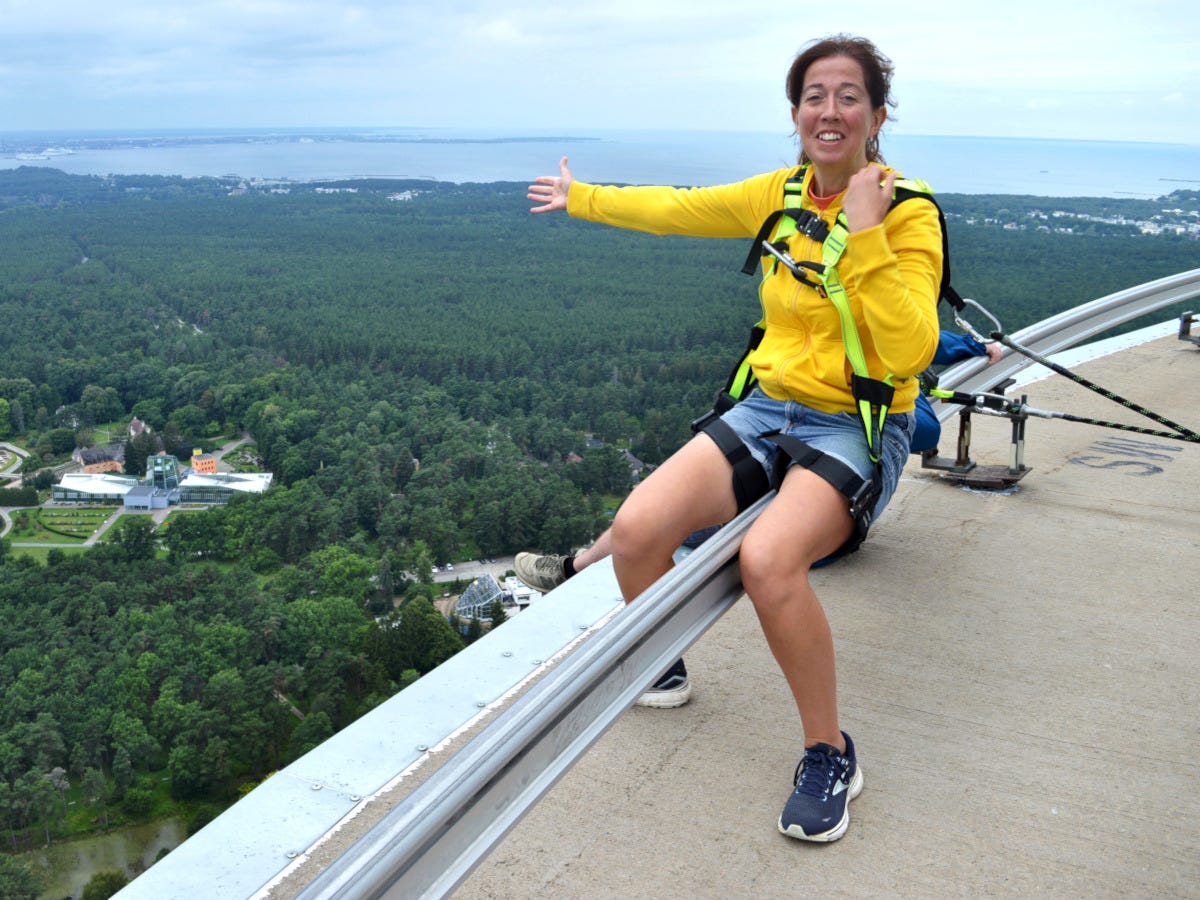 Walked On The Edge Of The Tallinn TV Tower - Challenge Fifty Two