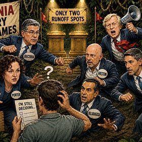 New Statewide Survey Results - Governor’s Race: Three Candidates, Two Spots, One Messy June Election