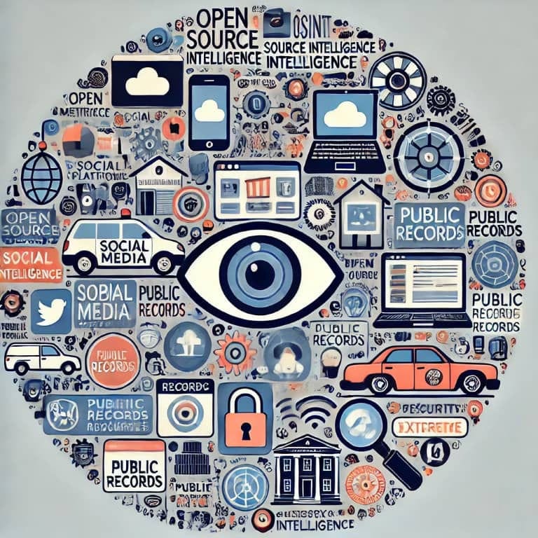 AI image representing OSINT