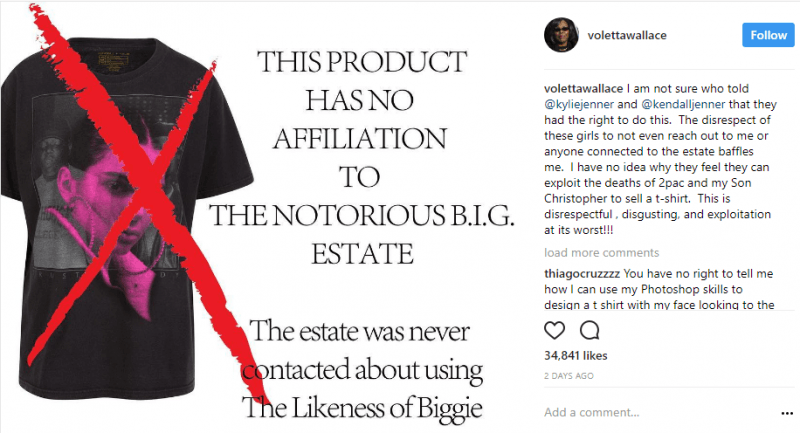 kendall kylie jenner tee shirt backlash notorious big kendall kylie jenner tee shirt backlash notorious big