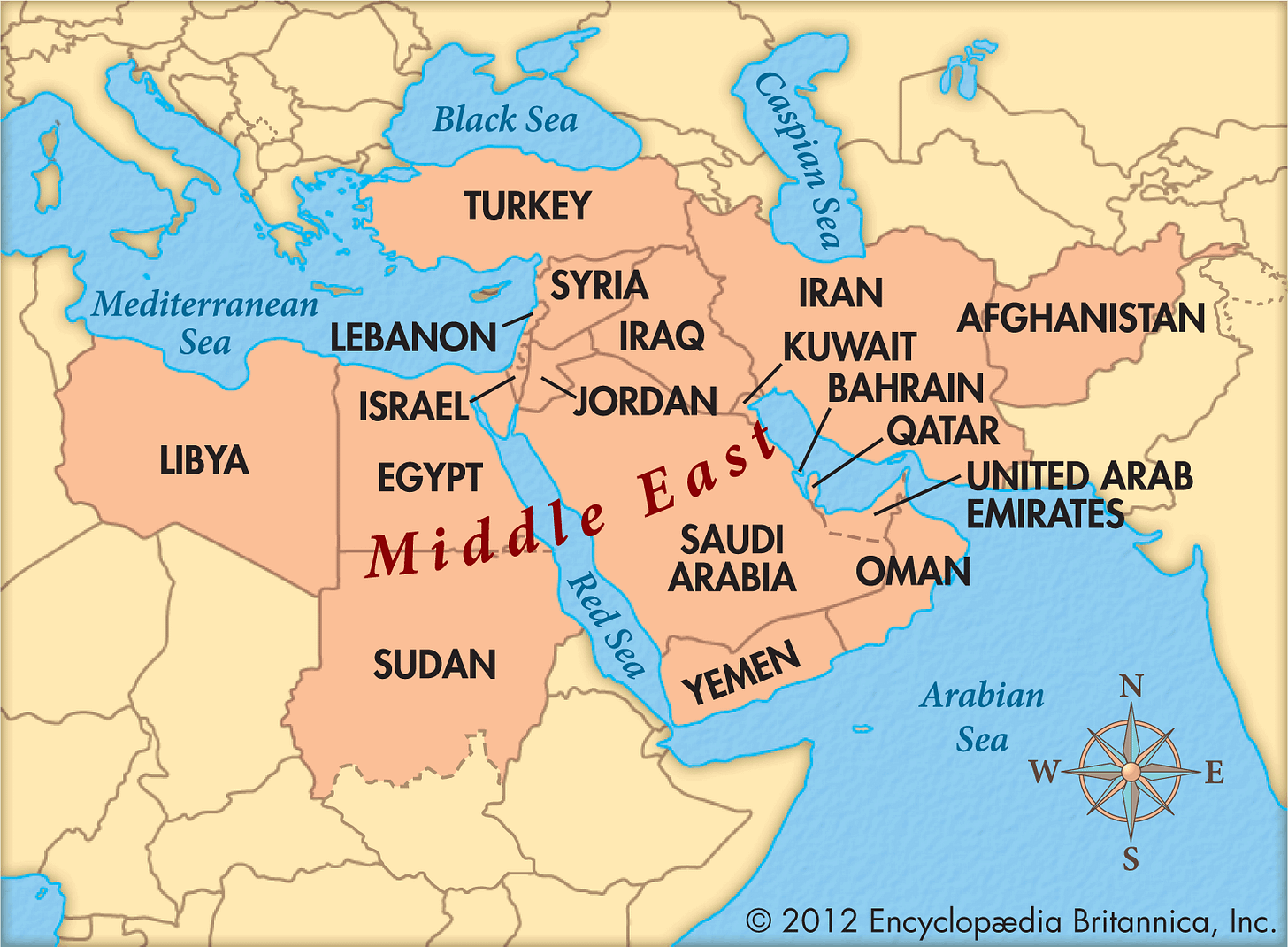 Middle East bee locator map Middle East bee locator map