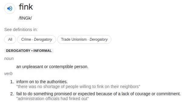 ‘fink’ definition