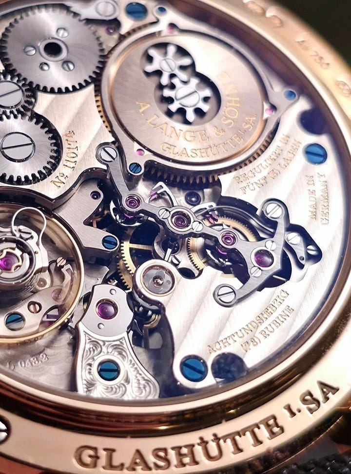 Front and back of the Zeitwerk Striking Time.