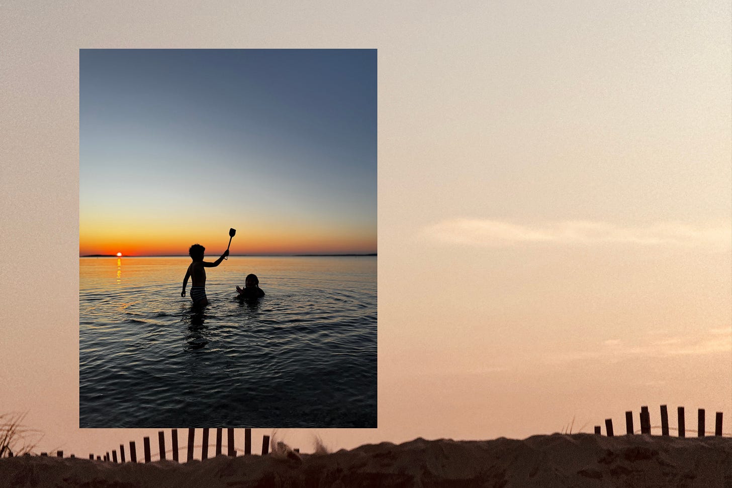 Backlit beach at sunset, Long Beach in Sag Harbor, 7:52pm. Backlit beach at sunset, Long Beach in Sag Harbor, 7:52pm.