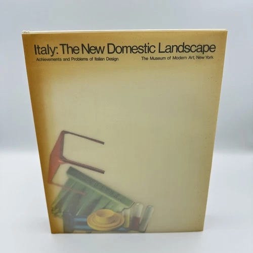 Italy: The New Domestic Landscape, Emilio Ambasz, MoMA 1972, HB - Picture 1 of 12