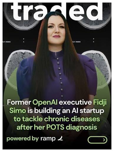Former OpenAI executive Fidji Simo is building ChronicleBio, an AI startup  focused on accelerating research into chronic diseases with no known cure.  After living with Postural Orthostatic Tachycardia Syndrome, or POTS, for