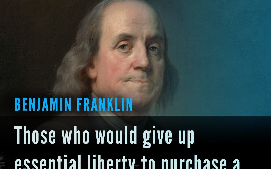 Freedom Insights -Benjamin Franklin, George Orwell, and Margaret Thatcher