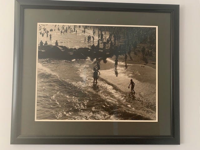 coney island 1930s beach photo