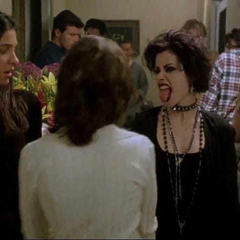 Six stills from the movie The Craft.
