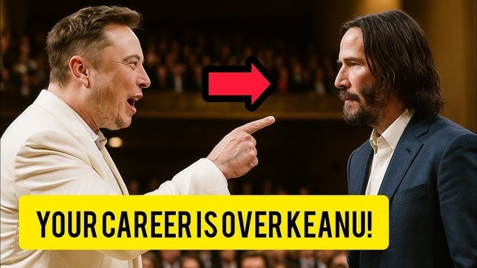 Ο Keanu Reeves κλείνει τον Elon Musk σε ζωντανή τηλεόραση - Η απάντησή του αφήνει τον κόσμο..... - YouTube