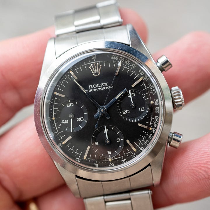 Rolex Pre-Daytona ref. 6238 with black dial