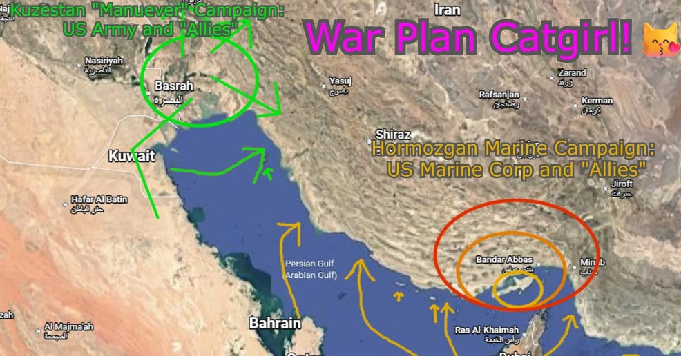 The CatGirl Plan: My Modest Proposal for a Ground Invasion of Iran (And how the US Will Screw it Up)