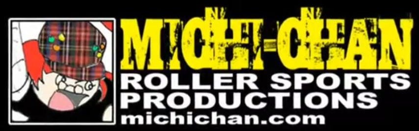 May be a graphic of text that says 'MιO-C M.Σ 唯班-CEAN ROLLER SPORTS PRODUCTIONS michichan.com'